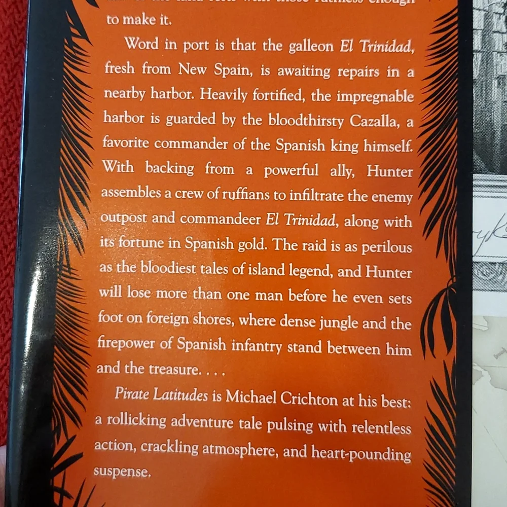 Michael Crichton Pirate Latitudes' 2009 Hardcover Best Srlling Book - Picture 7 of 11